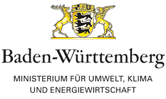 Ministerium für Umwelt, Klima und Energie Baden-Württemberg im Rahmen der PV-Kampagne Logo