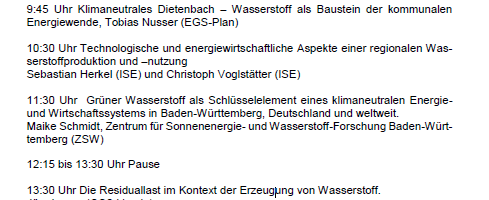 Perspektiven einer Wasserstoffwirtschaft