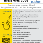 RegioNetz 2022 Energie aus eigener Hand Programm und Anmeldung