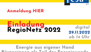 Einladung zum RegioNetz-Treffen 2022