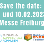 Save the date Kongress Klimaneutrale Kommunen und GETEC