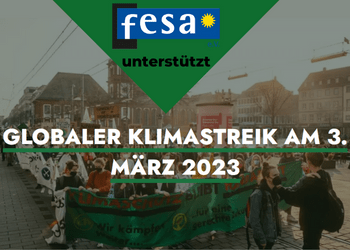 fesa unterstützt den Globalen Klimastreik