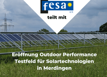 Eröffnung Outdoor Performance Testfeld für Solartechnologien in Merdingen