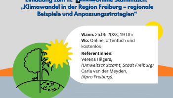 fesa Online-Stammtisch – Klimawandel in der Region Freiburg – regionale Beispiele und Anpassungsstrategien