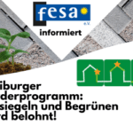 Gebäude Grün Hoch drei Förderprogramm der Stadt Freiburg zu Fassaden- und Dachbegrünung und Ensiegelungg