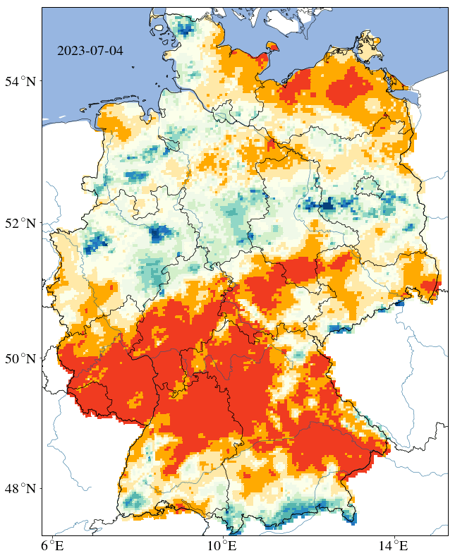 UFZ-Dürremonitor/ Helmholtz-Zentrum für Umweltforschung.