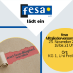 Mitgliederversammlung fesa