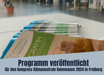 Programm für den Kongress Klimaneutrale Kommunen 2024 veröffentlicht!!