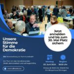 "Unsere Stimme für die Demokratie" - Veranstaltung zur Kommunalwahl 2024