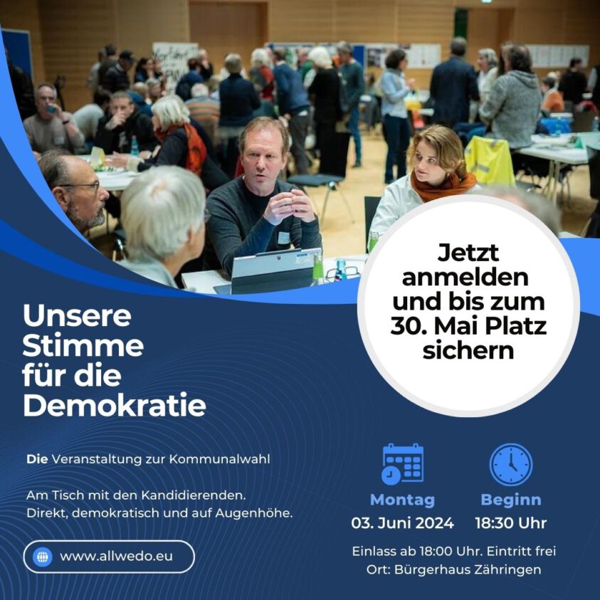 „Unsere Stimme für die Demokratie“ – Veranstaltung zur Kommunalwahl 2024