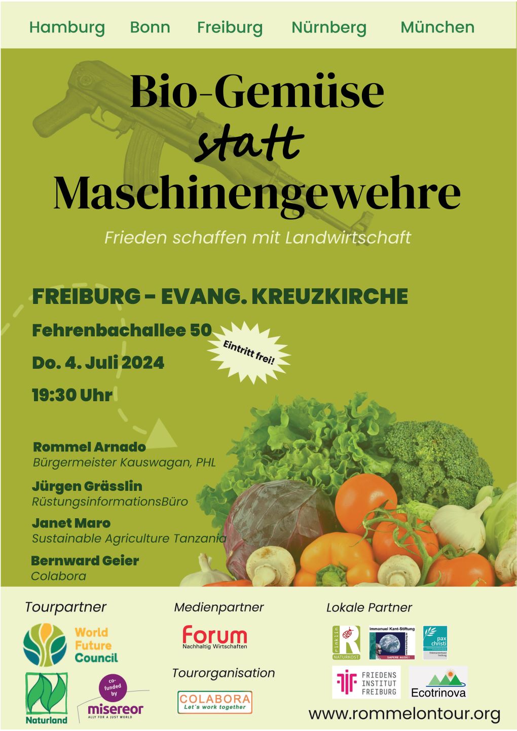 Bio-Gemüse statt Maschinengewehre - Frieden schaffen mit Landwirtschaft