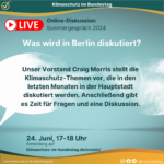 Sommergespräch 2024: Was wird in Berlin diskutiert?