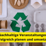 Pappbecher, Teller für Verpflegung nachhaltiger Veranstaltungen