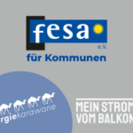 fesa e.V. für Kommunen, Energiekarawane und Mein Strom vom Balkon