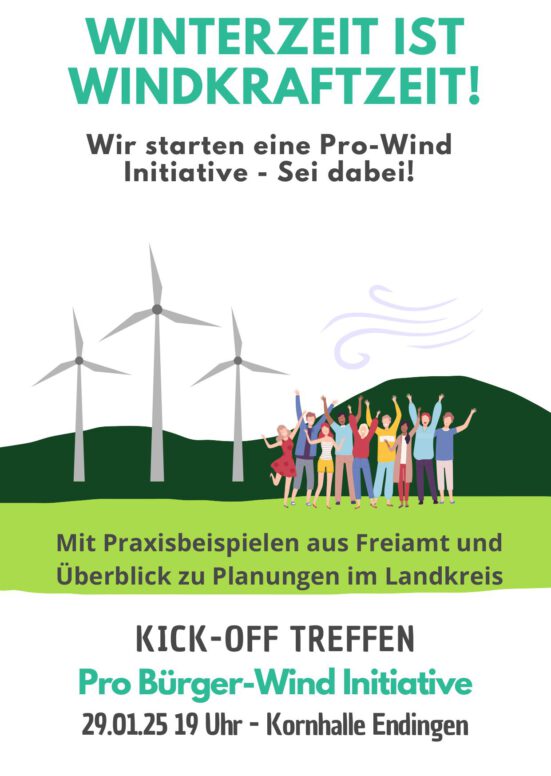Winterzeit ist Wind(kraft)zeit – wir gründen eine ProWind-Initiative