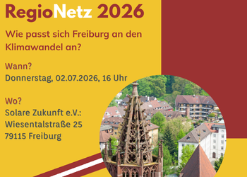 RegioNetz 2026: Klimaanpassung in Freiburg – Vortrag, Klimaspaziergang & Vernetzung