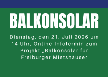 Balkonsolar für Freiburger Mietshäuser