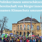 Poliztiker und Politiker unterschätzen Bürgerinnen und Bürger